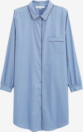 Laurence Tavernier Kurzes Nachthemd aus gestreifter Popeline