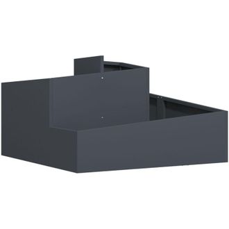 vidaXL Vidaxl - Garden Planter Anthracite 80 x 80 x 50 cm Cold-rolled steel