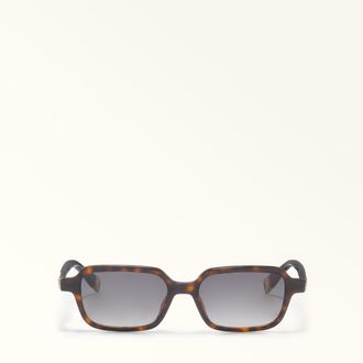 Furla Sunglasses Dark Havana Dark Brown Acetate Woman