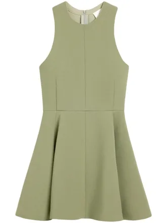 Ami virgin-wool skater minidress - women - Virgin Wool - 34 - Green