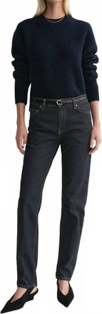 Toteme Low Taper Denim Jeans In Slate