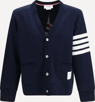 Thom Browne 4-Bar Boat cotton Cardigan Male 2