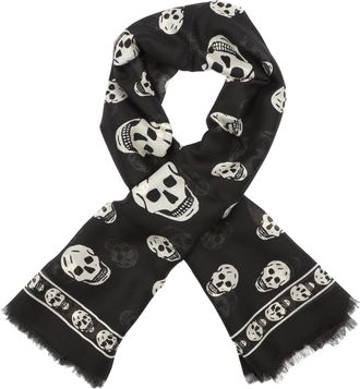 Alexander McQueen Skull Zijde Sjaal