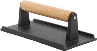 MegaChef 8 x 4 Inch Rectangle Heavy Duty Cast Iron Grill Press in Black at Nordstrom