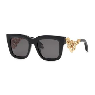 Roberto Cavalli SRC041M 0700 Shiny Black/Gold/Grey