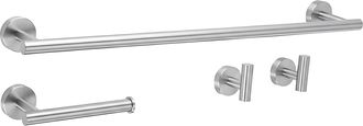 Rea Juego De Perchas Para Ba&ntilde;o Rea Ari Brush Nickel