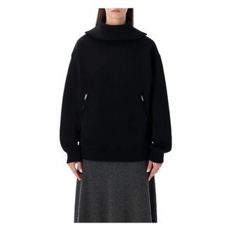 Balenciaga Turtlenecks, female, Black, Size: S Back-to-front Sweater