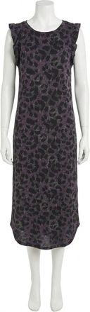 Z Supply Bailey Slub Wild Cat Dress In Washed Black