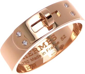 Herm&egrave;s Pink Gold (18K) Band Ring (Pre-Owned)