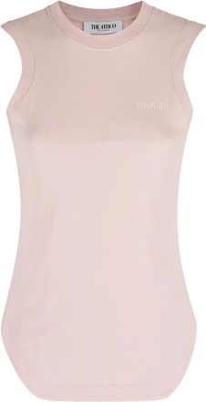 The Attico Reese Tank Top - Dames - Tops zonder mouwen - Roze - S - Katoen - Tops