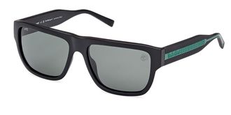 Timberland TB9337 Polarized 02R Mens Sunglasses Black Size 58
