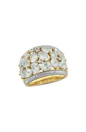 Delmar Green Quartz & Diamond Band Ring at Nordstrom Rack, Size 6