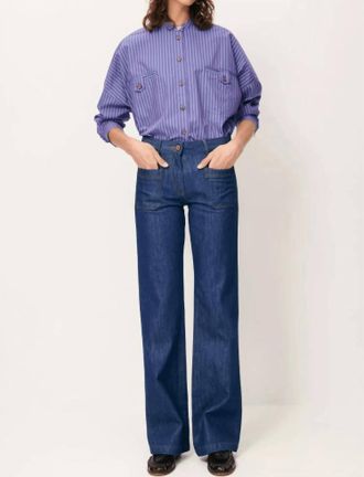 Sessun Orregia Blouse In Majesty Blue