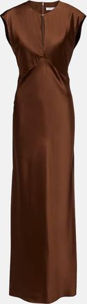 Veronica Beard Nelzy silk-blend satin maxi dress