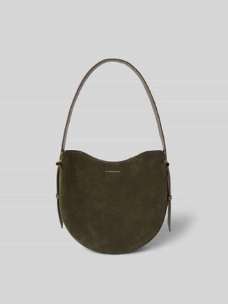 Victoria Beckham Shoulder Bag mit Logo-Detail in Oliv, Gr&ouml;&szlig;e 1