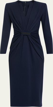 Giorgio Armani Tab Front Jersey Dress