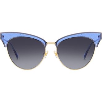 Kate Spade New York 54mm cat eye sunglasses in Blue at Nordstrom Rack