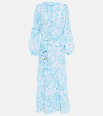 Melissa Odabash Wisteria printed maxi dress