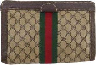 Gucci Pre-owned Clutches, female, Beige, Size: ONE SIZE Pre-owned Plastic Clutch