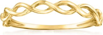 Canaria Canaria Italian 10kt Yellow Gold Braided Ring
