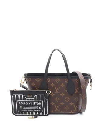 Louis Vuitton 10s Neverfull Inside Out BB monogram-pattern tote bag - women - PVC/Calf Leather - One Size - Brown