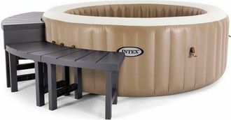 Intex 28515 - Pack De 4 Piezas 2 Medianas + 2 Altas Parapeto Para Spa 4 Plazas Redondo