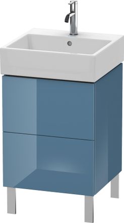 Duravit Duravit L-cube Mueble De Aseo Vertical 48,4 X 45,9 Cm, 2 Extra&iacute;bles, Para Vero Air 235050, Color: Laca De Alto Brillo Stone Blue - Lc677404747