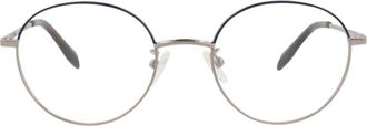 Alexander McQueen 53mm Cat Eye Optical Glasses in Ruthenium Transparent at Nordstrom Rack