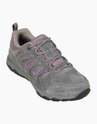 Mountain Warehouse Womens Mountain Warehouse Womens/Ladies Aspect Leather IsoGrip Shoes - Grey/Multi - Size: 5