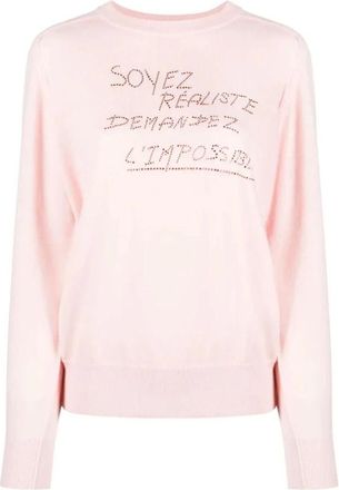 Sonia Rykiel Dames, Truien, Roze, Maat: S Leer