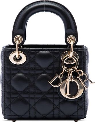 Dior Pre-owned Dior Micro Lambskin Cannage Lady Dior Ladies 9PS5VFZH2NLTTO8I