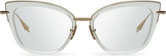 Dita Eyewear Amorly Cat-Eye Optical Eyewear with Gold Accents