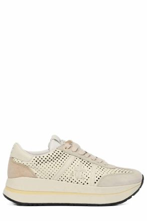 Premiata Womens Beth Coin 8171 Platform Mesh Sneaker In Cream