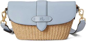 Lauren Ralph Lauren Lynden-shoulder bag-small-wvn straw/ntrl smth