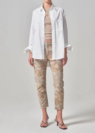 Citizens Of Humanity Leah Cargo Pants In Taupe Camo
