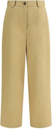 Khaite Beige Cotton Casual Womens Pants