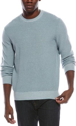 Vince Geo Jacquard Wool & Cashmere Crewneck Sweatshirt