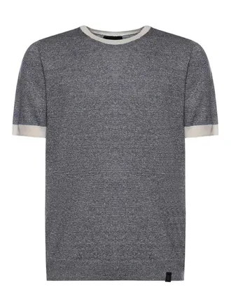 Fay Linen And Cotton T-Shirt