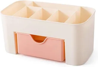 OEM Organizador De Maquillaje - Para Maquillaje Y Accesorios - Para Ba&ntilde;o O Tocador - Rosa