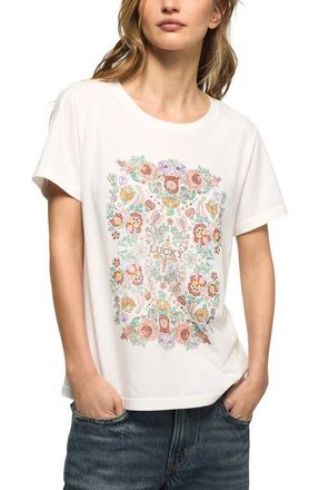 Lucky Brand Logo Graphic T-Shirt in Bright White at Nordstrom, Size X-Large
