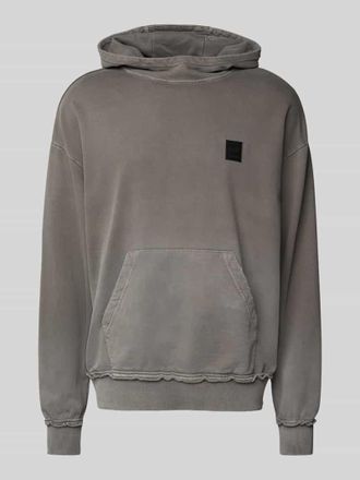 ER Elias Rumelis Hoodie mit Label-Detail Modell Kiran in Taupe, Gr&ouml;&szlig;e L