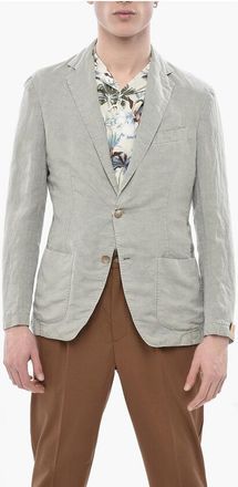 Altea Linen Blend Jacket TITO with Classic Lapel size 50