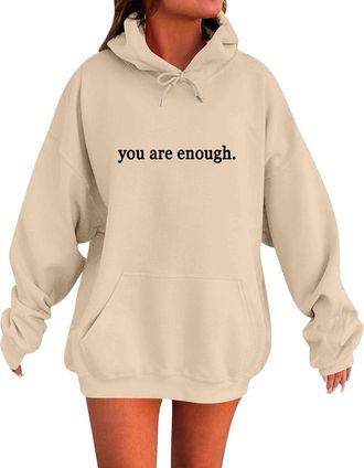 Generic Hoodies For Women Uk Multipack Cosy Warm Oversized Hoodie Casual Loose Hooded Coats Plus Size Long Sleeve Aumter Winter Jackets Plain Sweatshirt with 