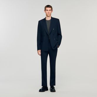 Sandro Chaqueta de traje cruzada