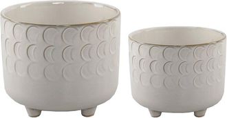Flora Bunda Small Moon Phase Footed Planter