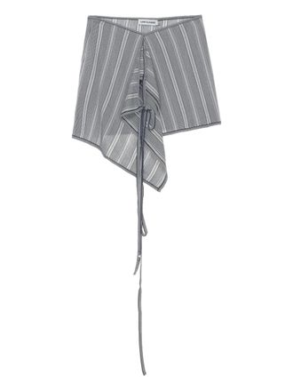 Low Classic asymmetric belted mini skirt - Blue