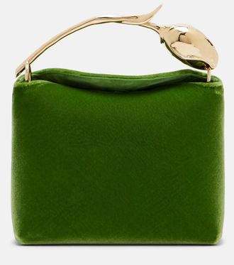 Erdem Bloom Mini velvet top-handle bag