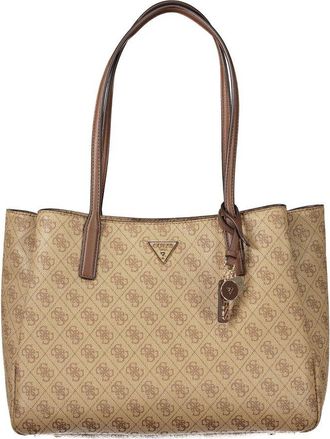 Guess Beige Polyurethane Womens Womens Bag