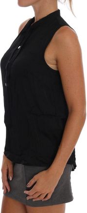 Versace Jeans Couture Womens Black Sleeveless Viscose Blouse Top