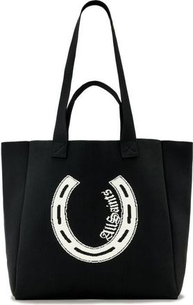 AllSaints Izzy Horseshoe Canvas Tote in Black at Nordstrom